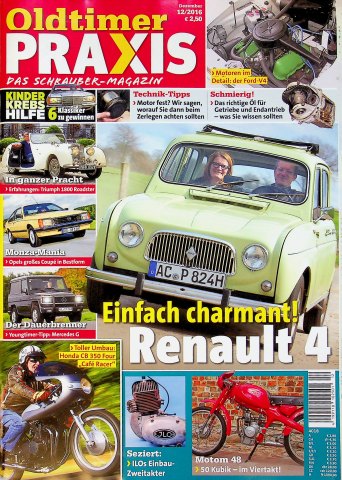 Deckblatt Oldtimer Praxis (12/2016)